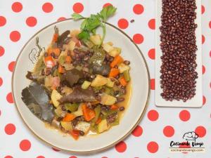 Azukis con verduras