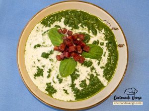 Crema de espinacas