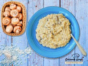 Risotto de champiñones