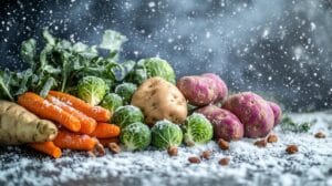 Varias frutas de invierno